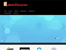 Tablet Screenshot of nikhilenterprise.in